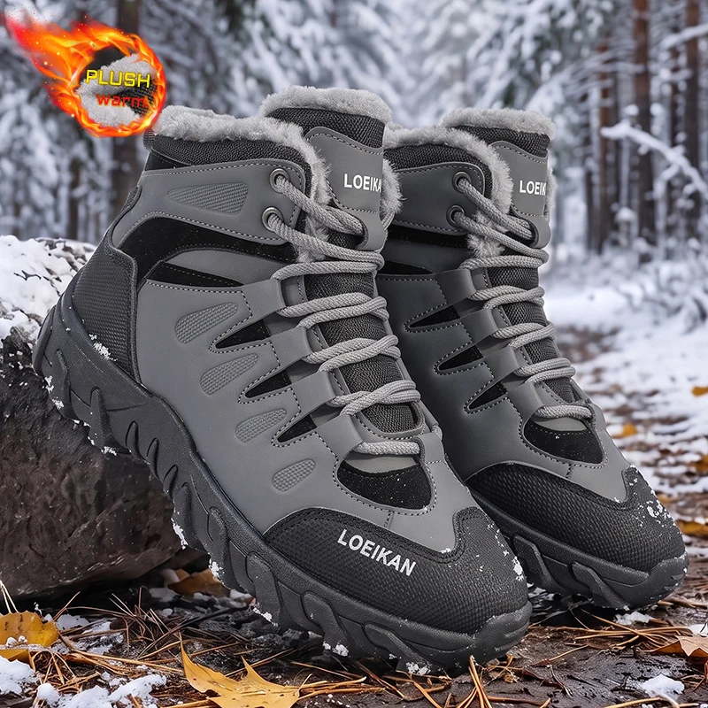 Waterproof Winter Boot - Winterse sneeuwlaarzen voor heren, met pluche