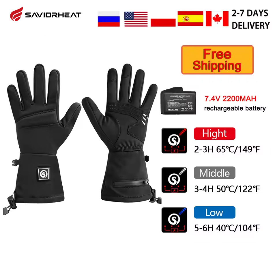 Touch Screen Gloves - Sneeuwherten S18 Winterverwarmde handschoenen Elektrische handschoenen