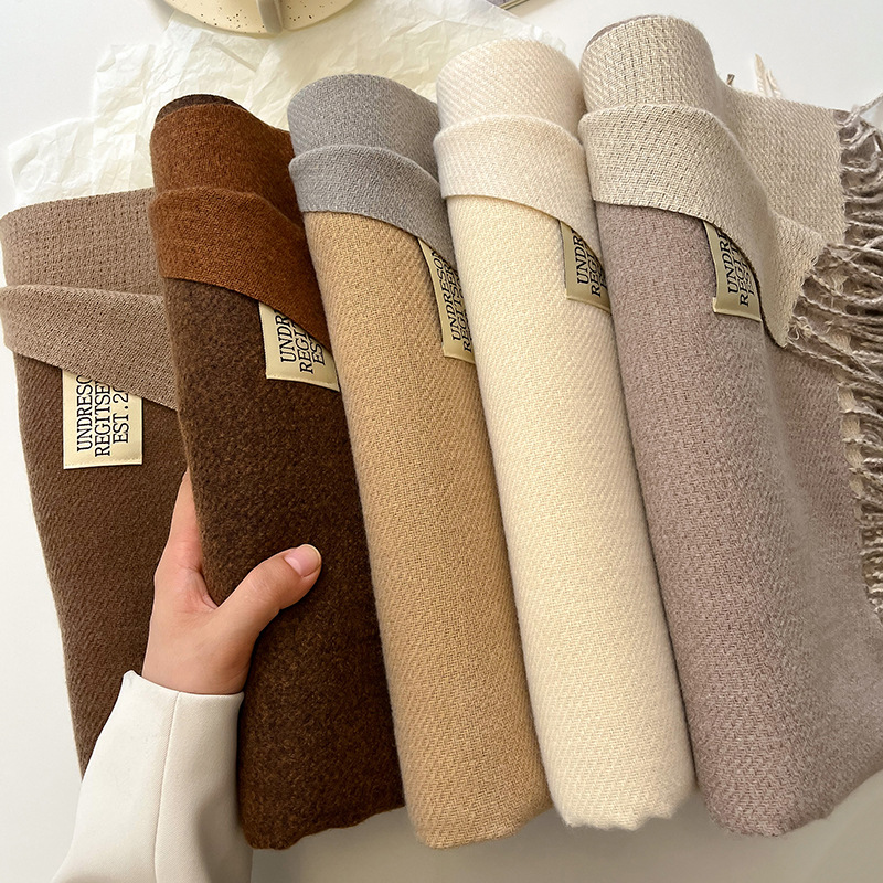 Cashmere Pashmina Wrap - Modieuze effen kasjmier warme sjaal, nieuw
