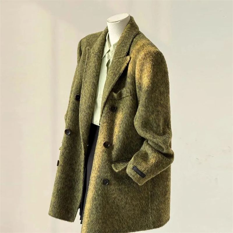 Wool Coat Peacoat - Dames Dubbelzijdige Wollen Jas Lente Herfst