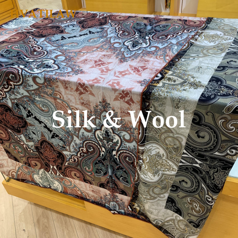 Shawl Wrap Winter - Nieuwe Luxe 30% Zijde 70% Wol