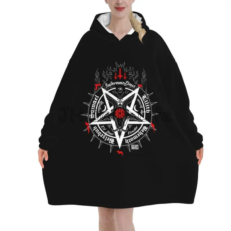 Zwarte Satan Skull Dead Head M - Sherpa Hoodie Fleece recensie en prijs