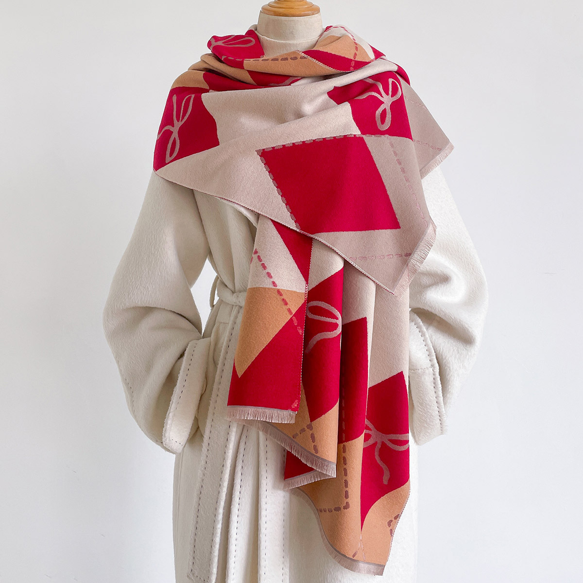 Dames Imitatie Kasjmier Sjaal  - Cashmere Pashmina Wrap recensie en prijs