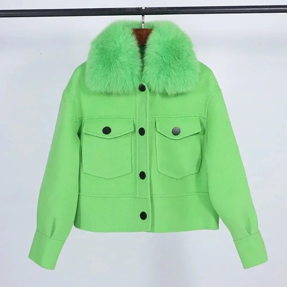Wol Vrouwen Bontjas Nieuwe Her - Wool Coat Peacoat recensie en prijs