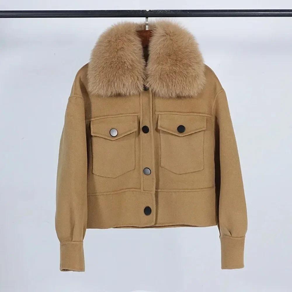 Wol Vrouwen Bontjas Nieuwe Her - Wool Coat Peacoat recensie en prijs