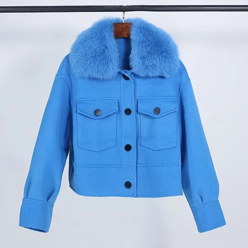 Wol Vrouwen Bontjas Nieuwe Her - Wool Coat Peacoat recensie en prijs