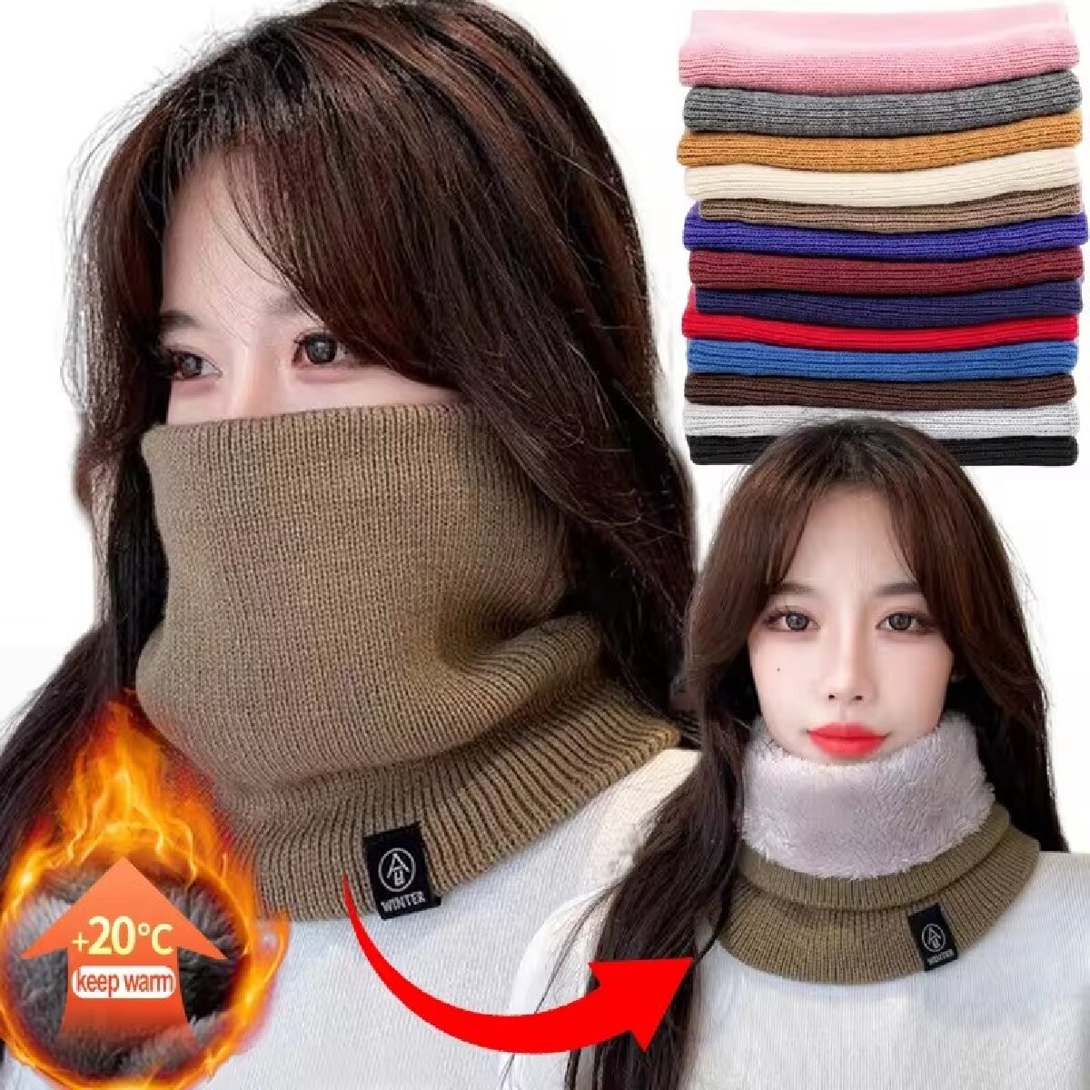 Effen winterse pluche sjaal va - Winter Headband Fleece recensie en prijs