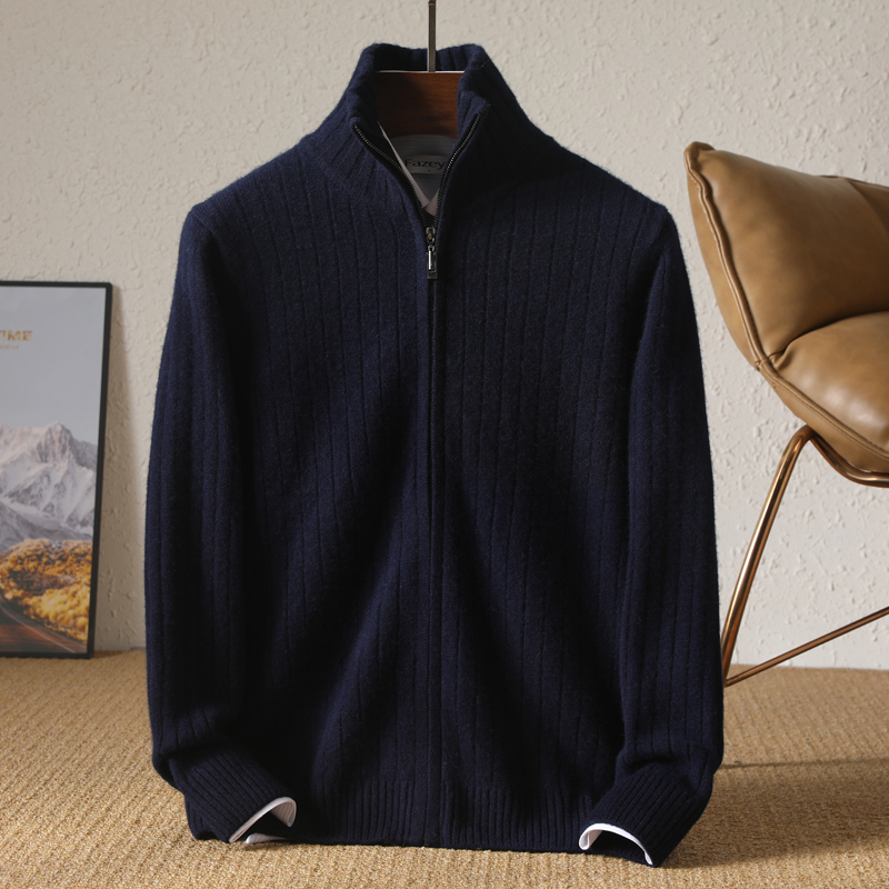 Mannen 100% Merinowol Opstaand - Wool Coat Peacoat recensie en prijs