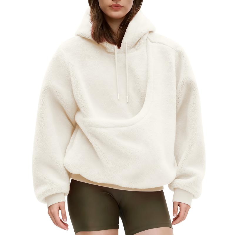Herfst Winter Dames Effen Kleu - Sherpa Hoodie Fleece recensie en prijs