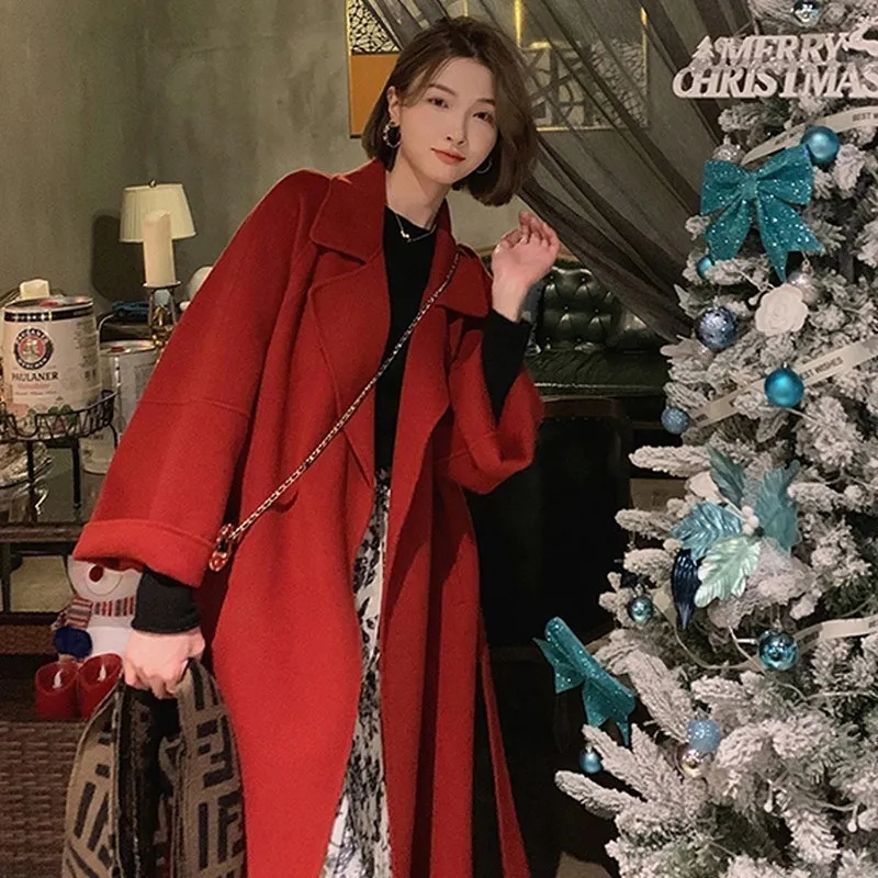 Dubbelzijdige kasjmier damesja - Wool Coat Peacoat recensie en prijs
