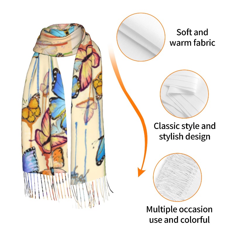 Retro Vlinder Winter Kasjmier  - Cashmere Pashmina Wrap recensie en prijs