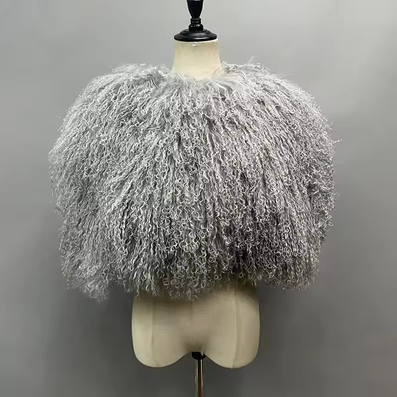 Echte echte Mongoolse bont dam - Shawl Wrap Winter recensie en prijs