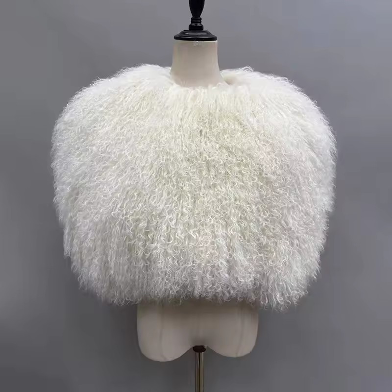 Echte echte Mongoolse bont dam - Shawl Wrap Winter recensie en prijs