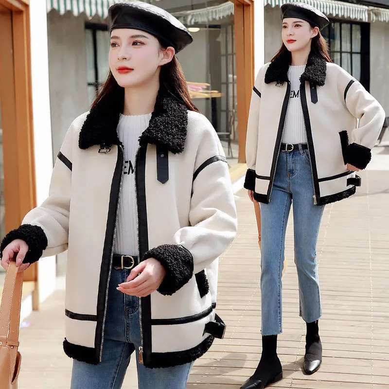 Lamsbontjas Dames Nieuwe herfs - Wool Coat Peacoat recensie en prijs