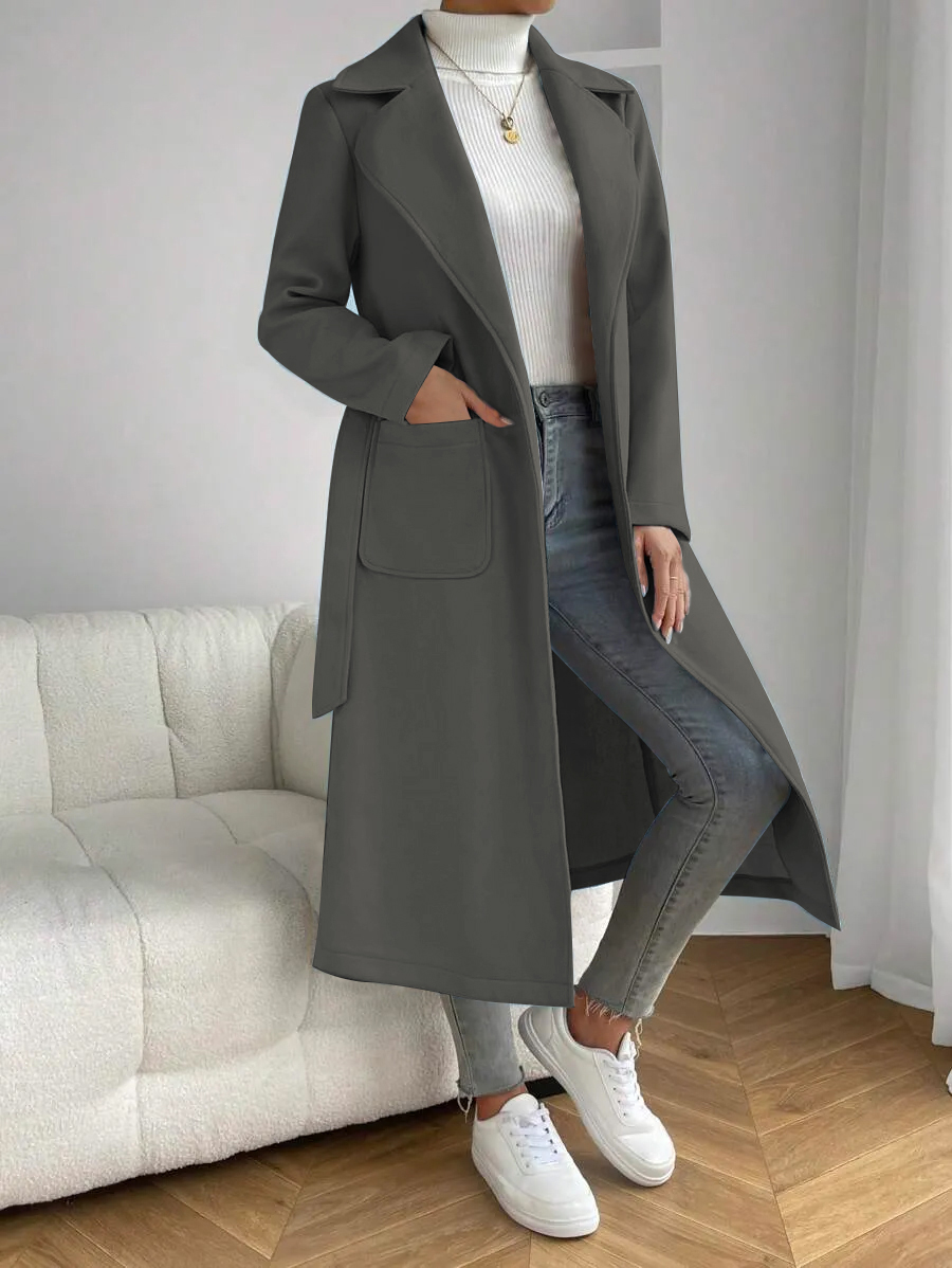 Damesmode herfst-winter lange  - Wool Coat Peacoat recensie en prijs