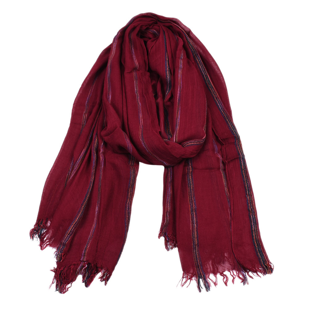 Katoen Linnen Mode Gestreepte  - Wool Scarf Men recensie en prijs